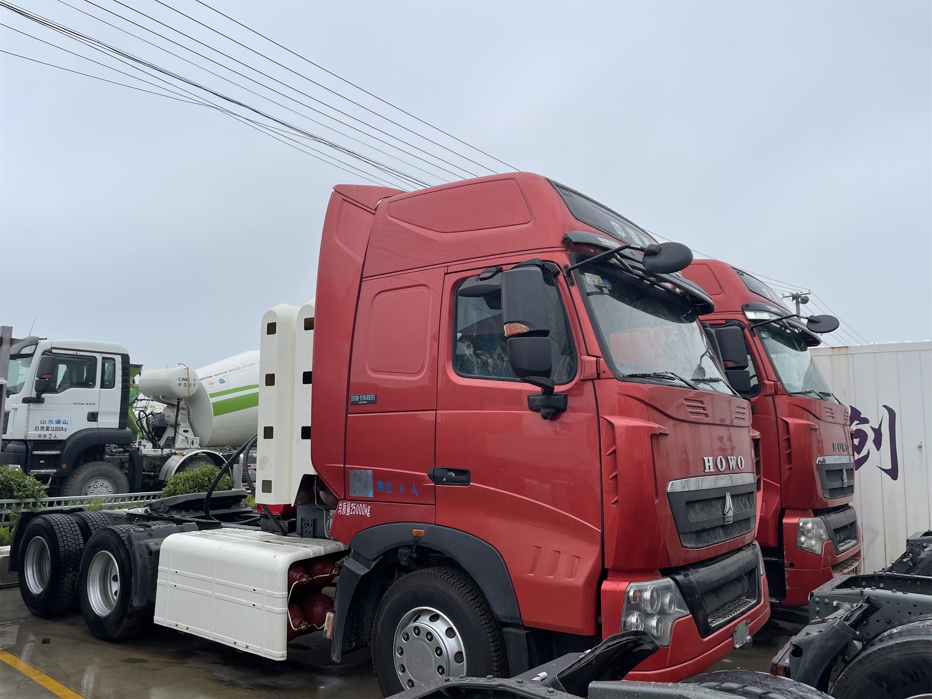 Camion de tracteur du camion 6x4 380hp de t&ecirc;te de remorque de tracteur de Shacman F3000 CNG