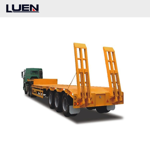 Semi-remorque de camion &agrave; lit bas de haute qualit&eacute; LUEN pour le transport lourd